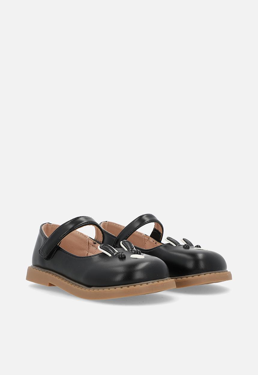 Pop Candy - Applique mary janes - black