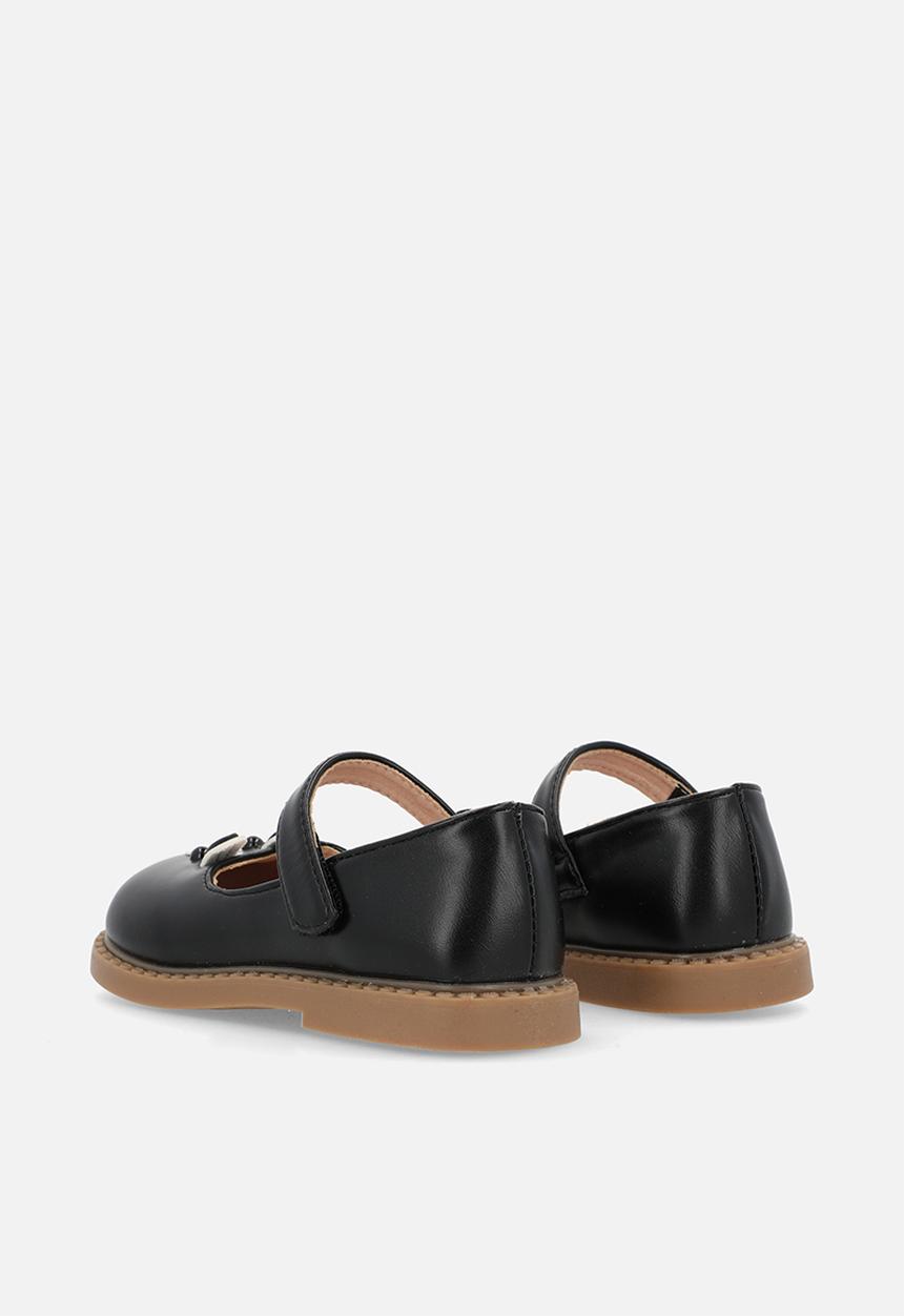 Pop Candy - Applique mary janes - black