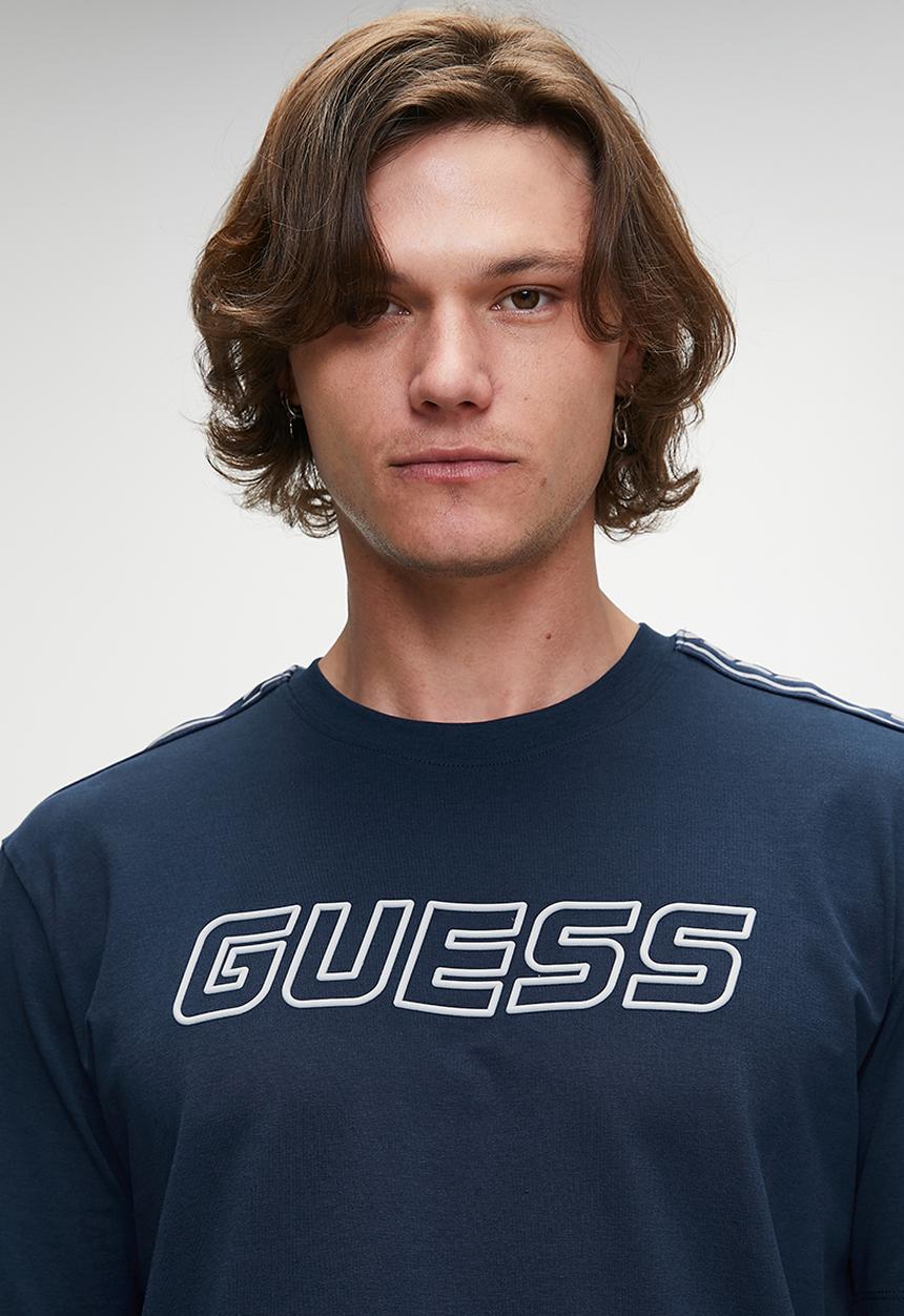 GUESS - Arlo Cn T-Shirt - Silk Blue