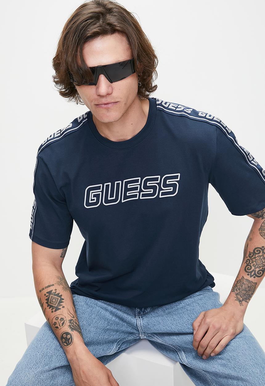 GUESS - Arlo Cn T-Shirt - Silk Blue