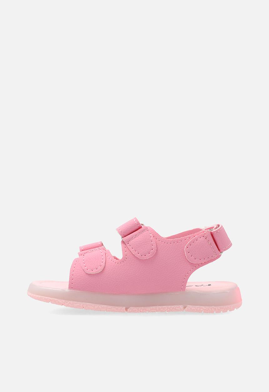 Pop Candy - Twin strap light up sandals - pink