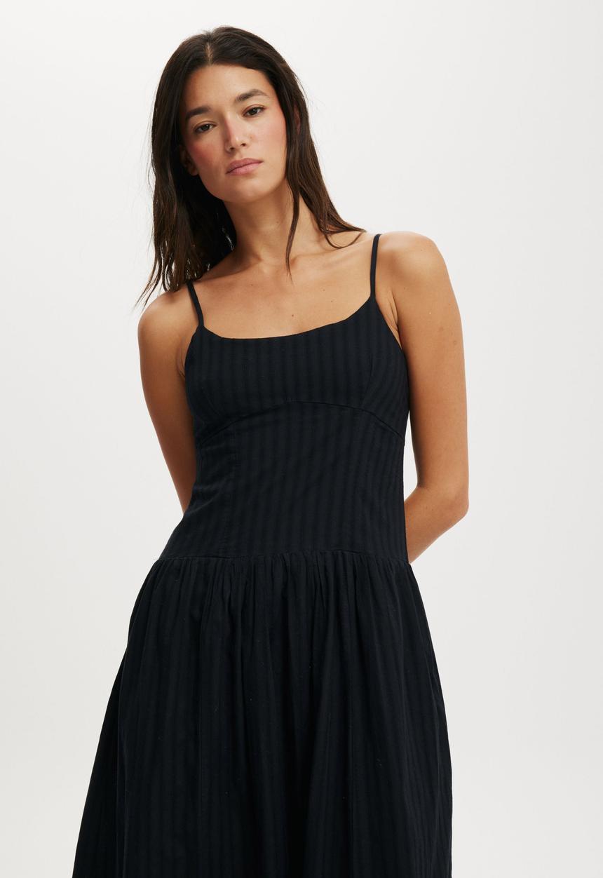Cotton On - Alexis seamed maxi dress -Black