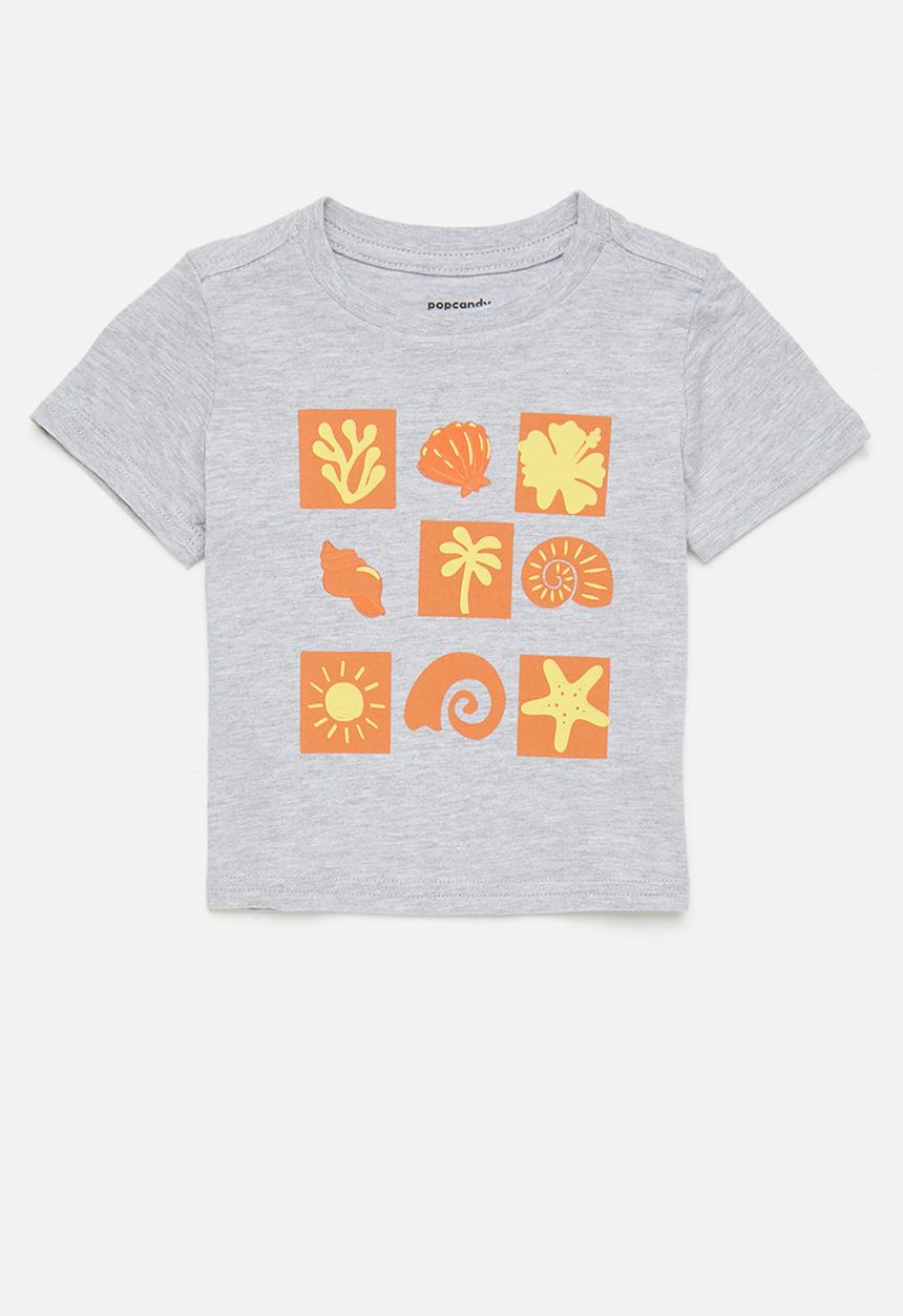 Pop Candy - 2 Pack tee - dusty pink/grey