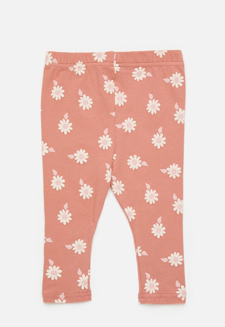 Pop Candy - 2 Pack legging - coral/aop
