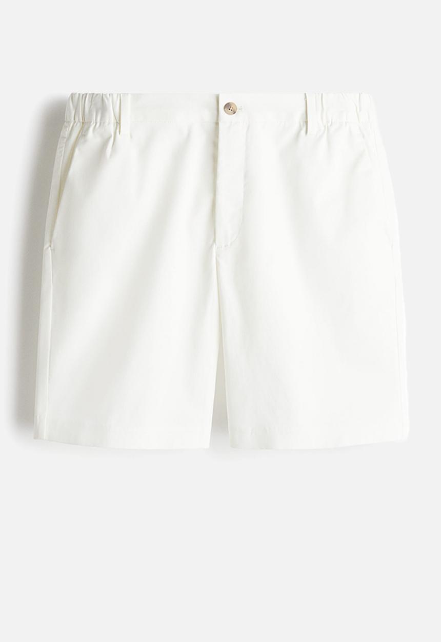 H&M - Regular fit chino shorts - white