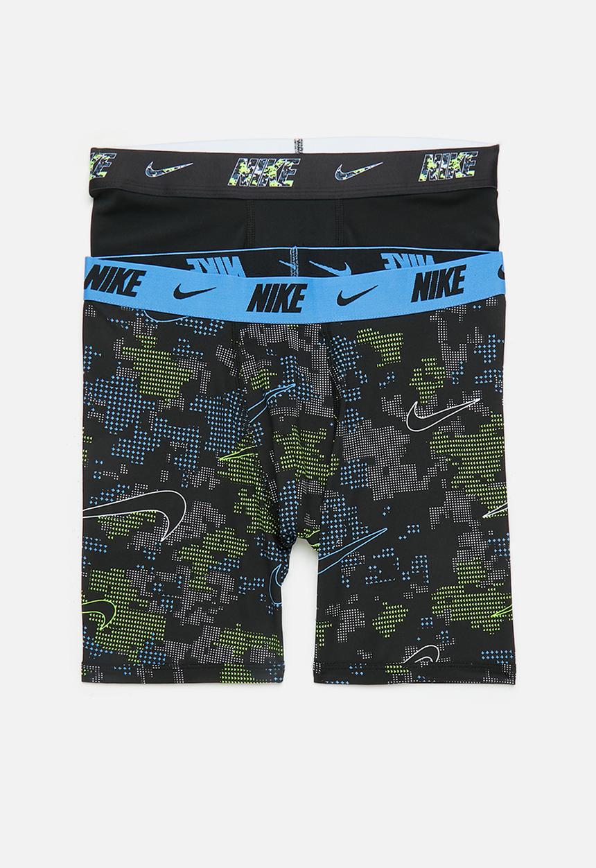 Nike - Nhb 2pk printed long boxer bri - university blue