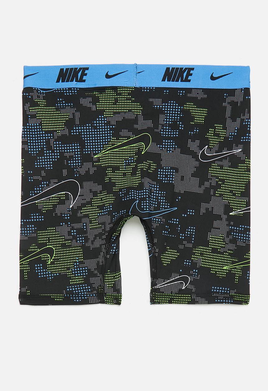 Nike - Nhb 2pk printed long boxer bri - university blue