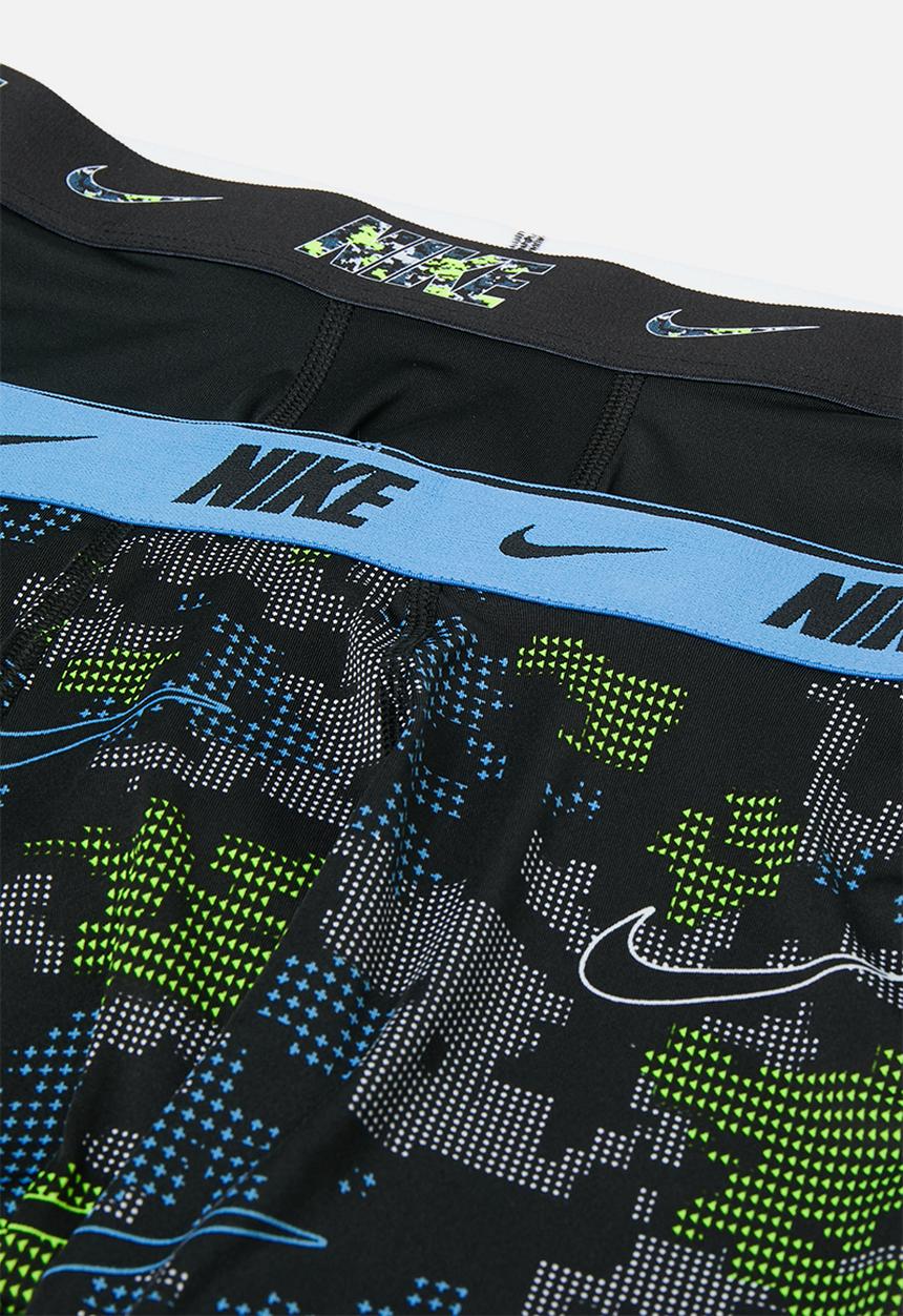 Nike - Nhb 2pk printed long boxer bri - university blue