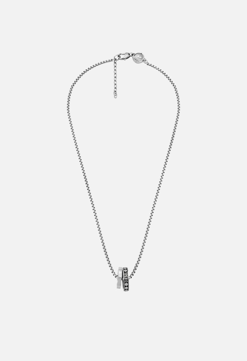 Diesel  - Double Pendant Dx1168040 Necklace - Silver