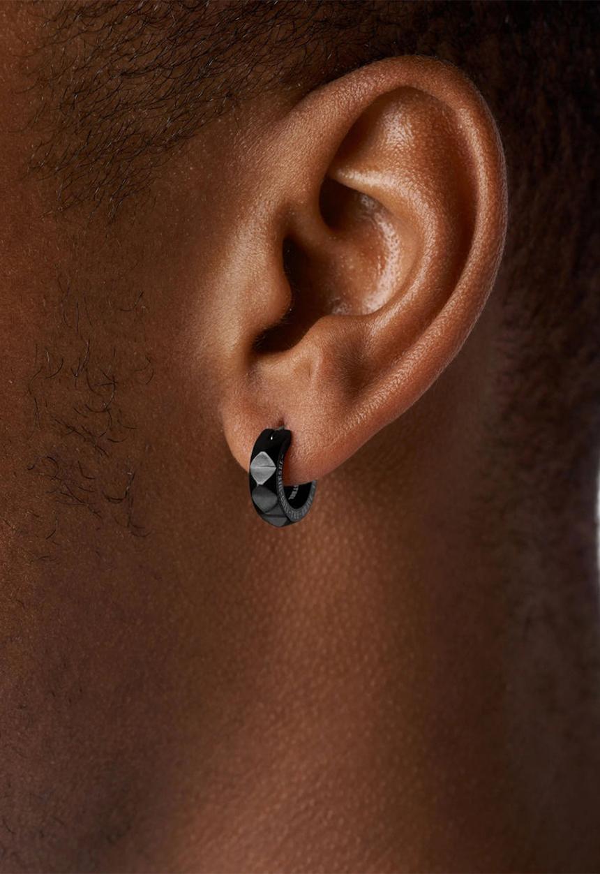 Diesel  - Studded Huggiedx1273001 Earring - black