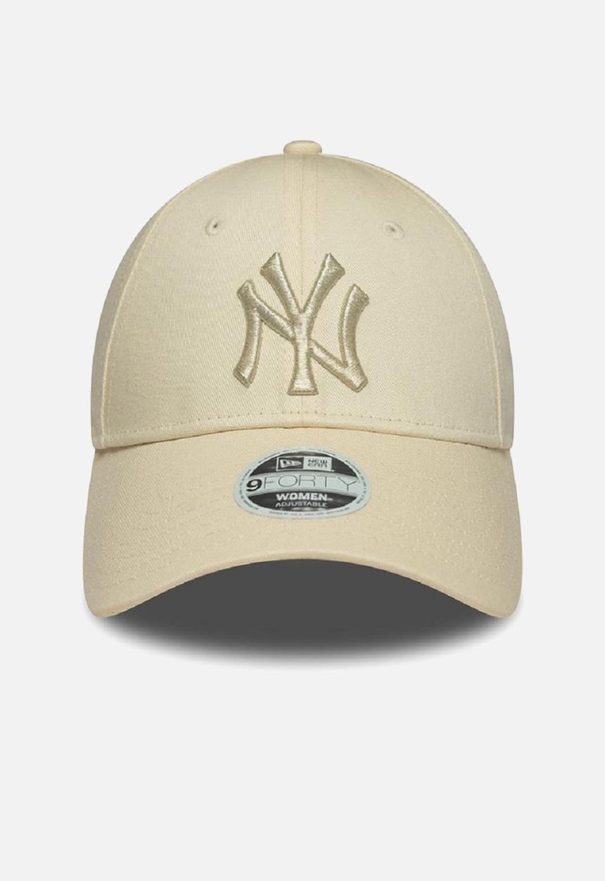 New Era - Metallic logo 9forty®new york yankees - beige