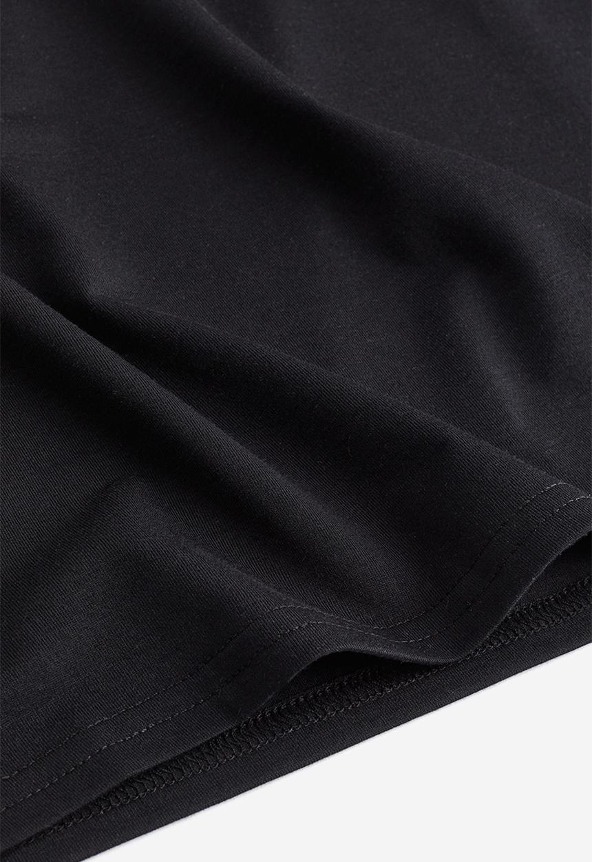 H&M - Sheer boat-neck top - black