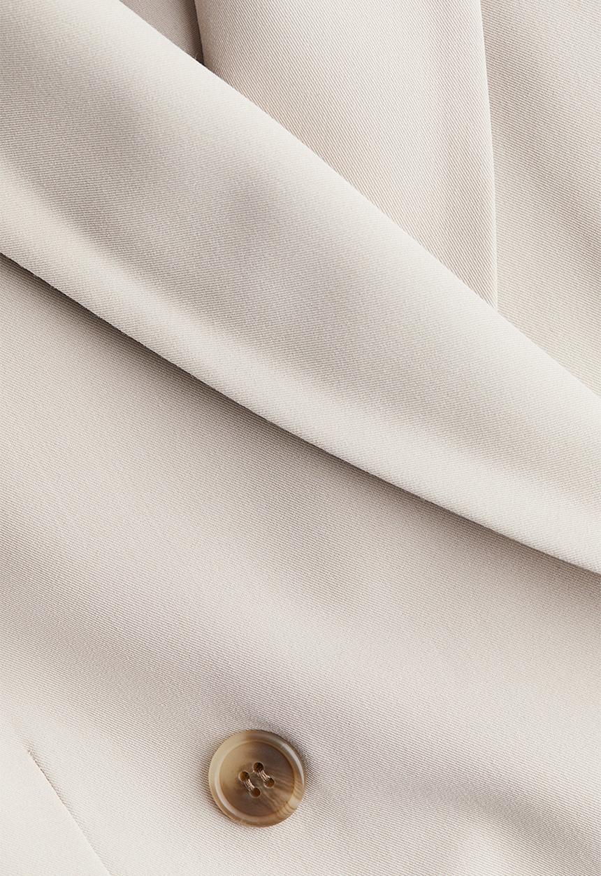 H&M - Double-breasted blazer - light beige