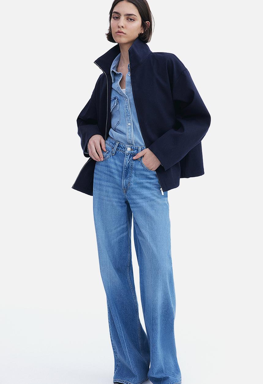H&M - Twill jacket - navy blue