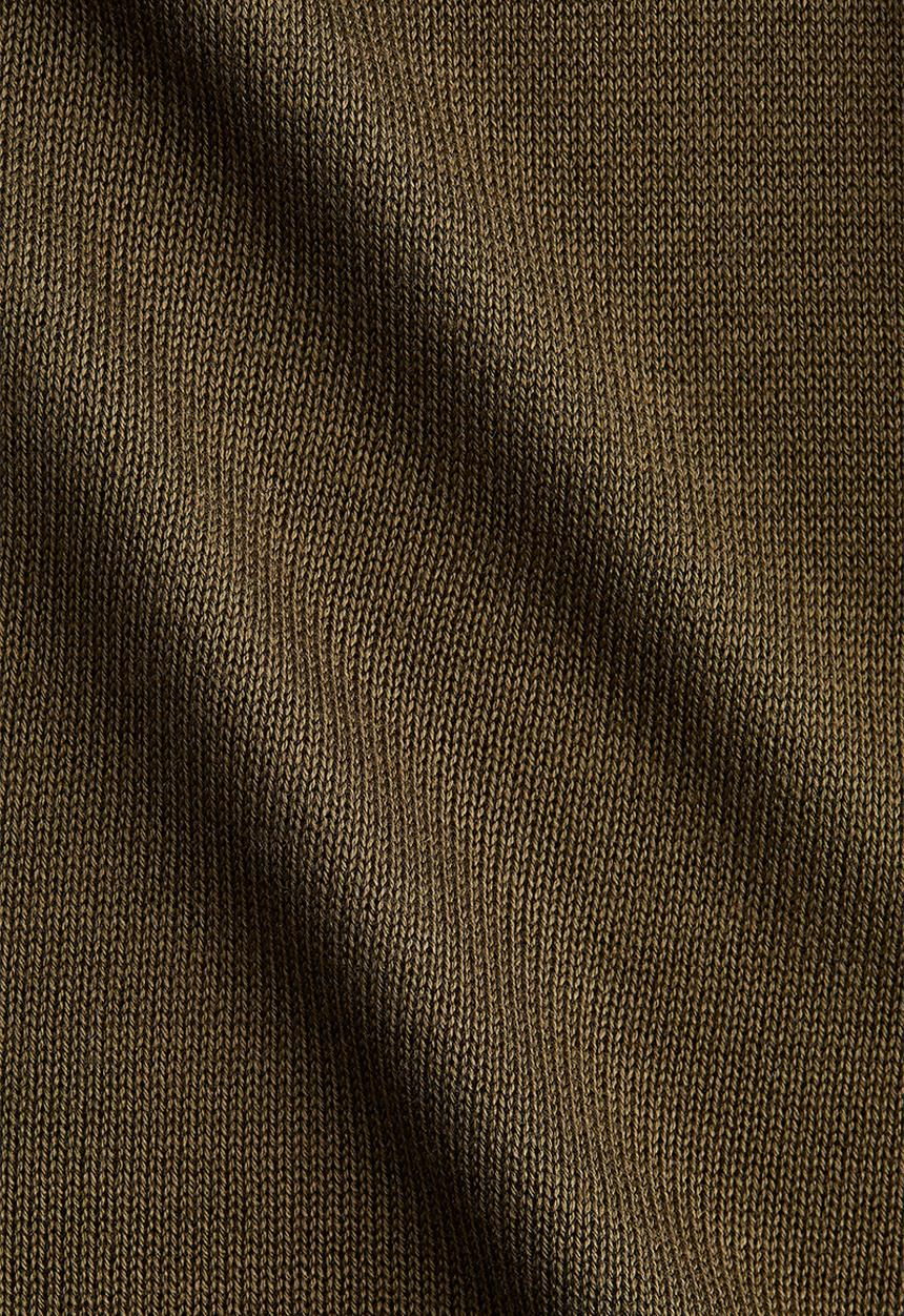 H&M - Knitted t-shirt - dark khaki green