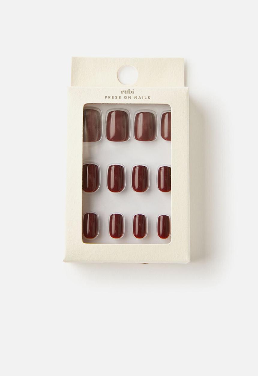 Rubi - Press On Nails - Dark Mocha