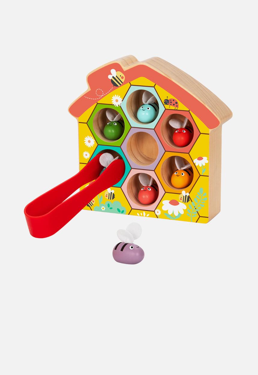 Greenbean Learning - Hi Pando Wooden Color Sorter Beehive Themed 9pcs - multi