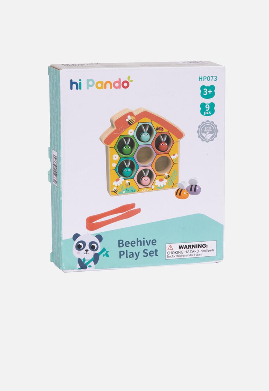Greenbean Learning - Hi Pando Wooden Color Sorter Beehive Themed 9pcs - multi