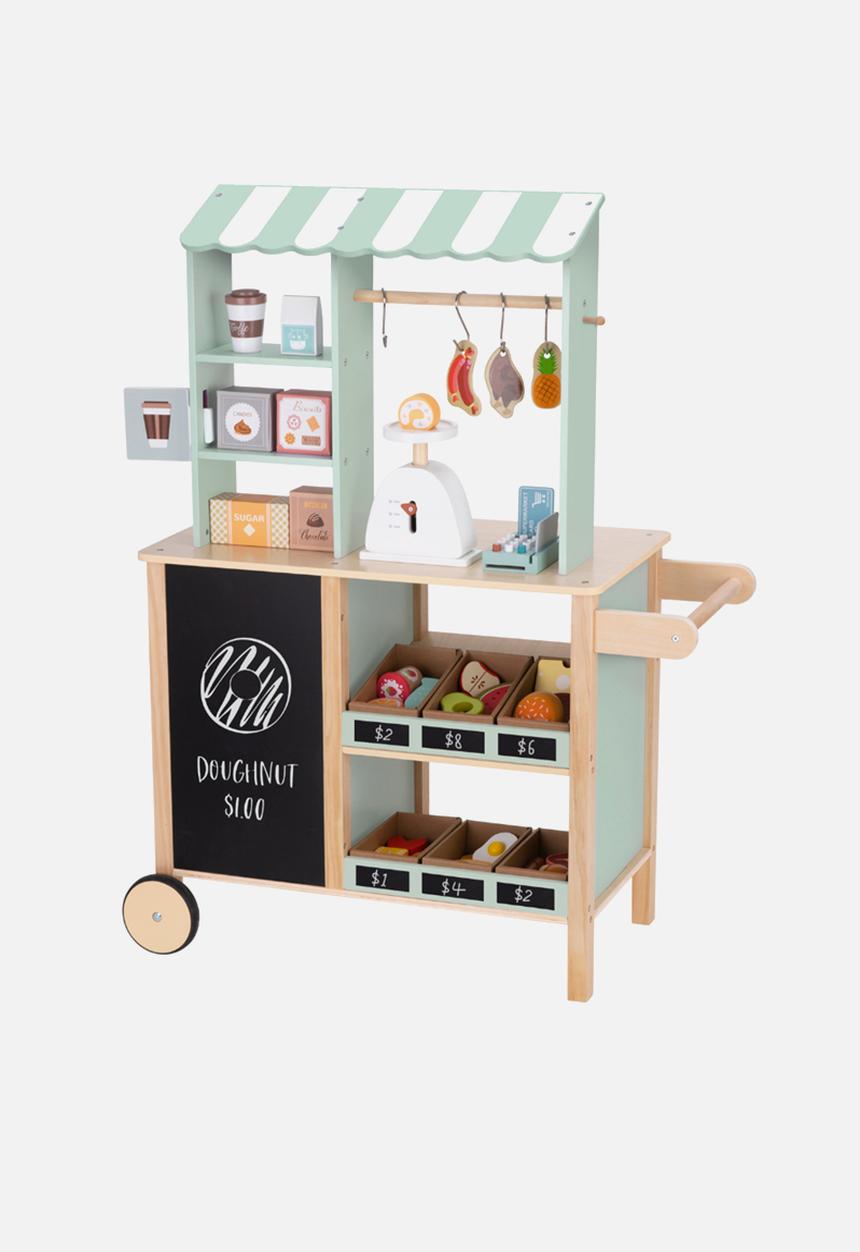 Greenbean Learning - TookyToy Pretend & Play Wooden Grocery Store - multi
