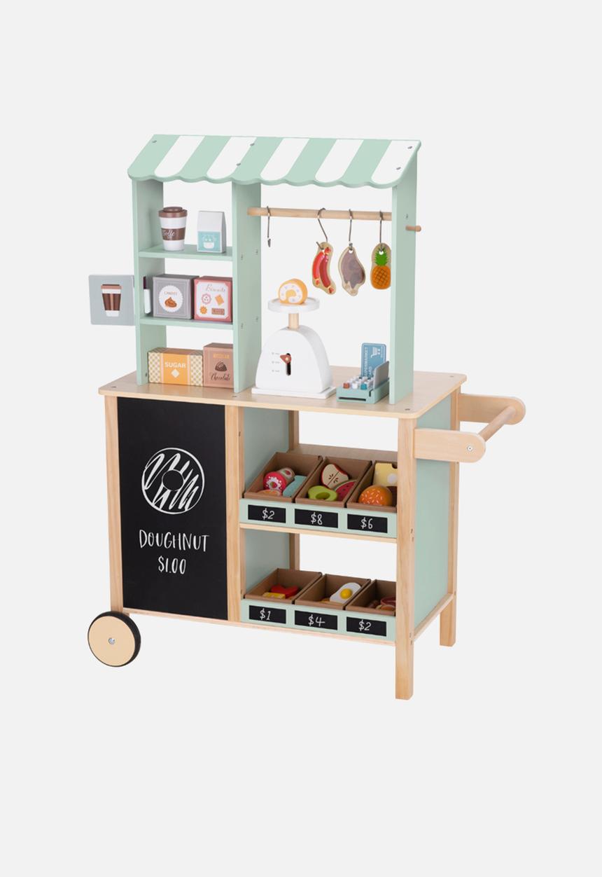 Greenbean Learning - TookyToy Pretend & Play Wooden Grocery Store - multi