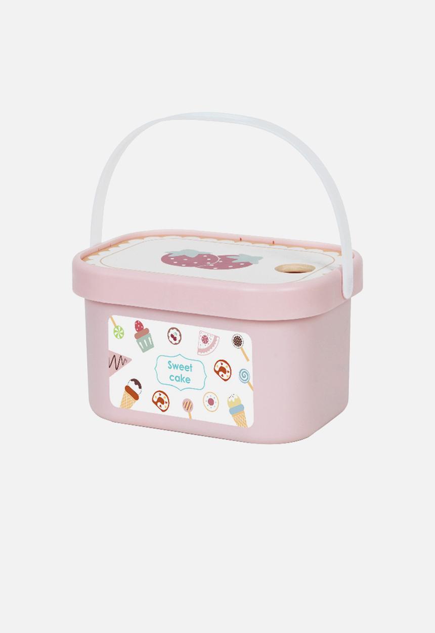 Greenbean Learning - TookyToy Wooden Tea Party Set Portable Storage Box 34 Pieces - multi