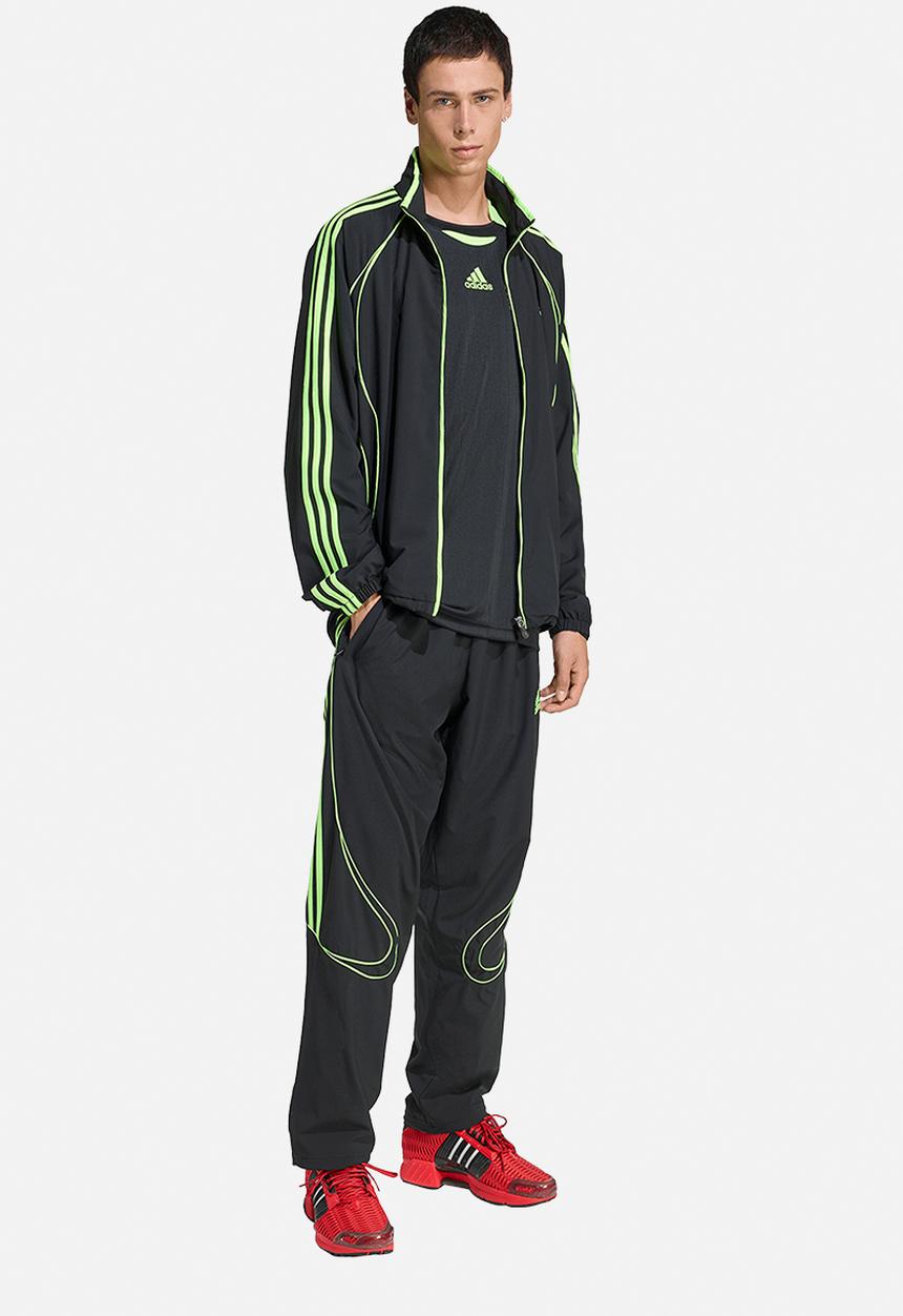 adidas Originals - TEAMGEIST TEE - black/signal green