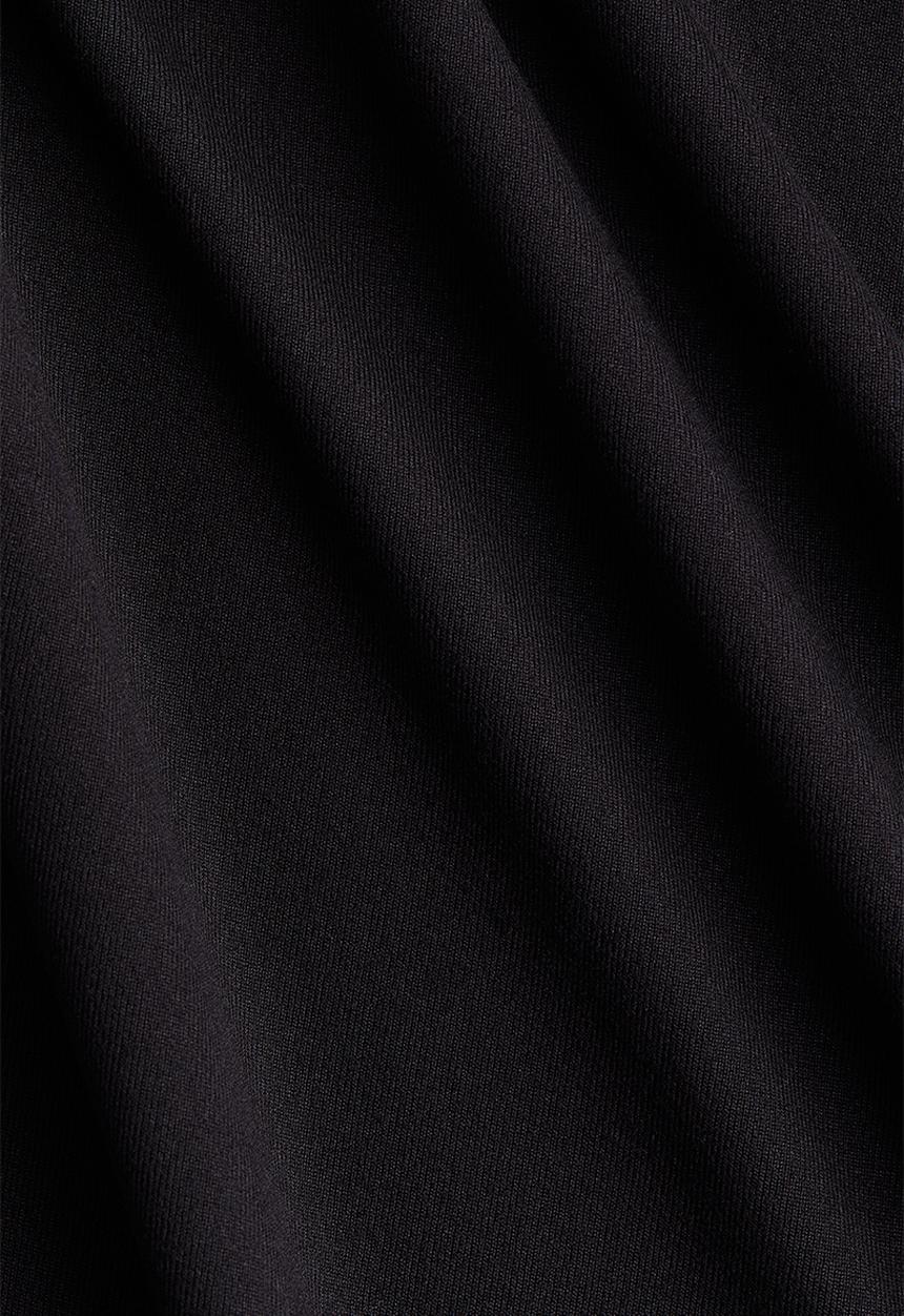 H&M - Draped bodycon dress - black