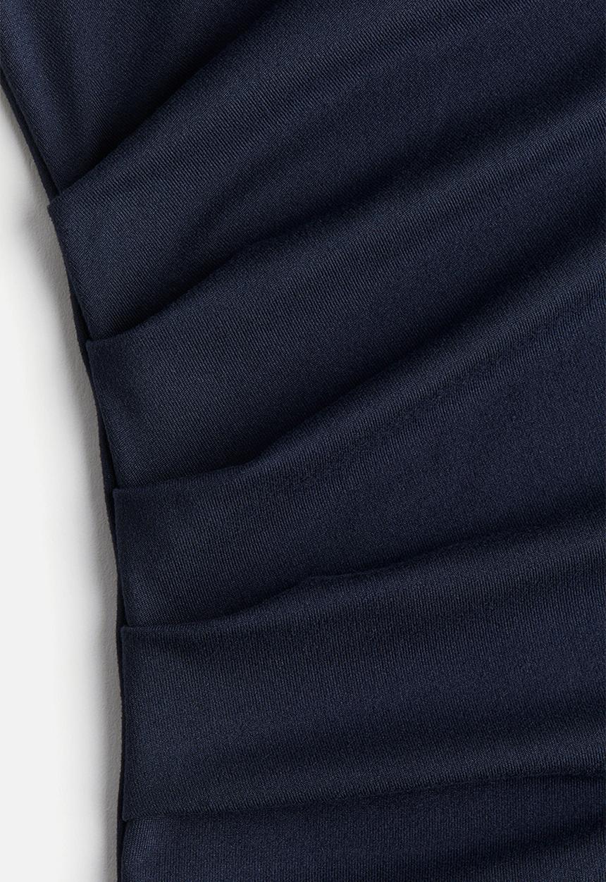 H&M - Draped bodycon dress - navy blue