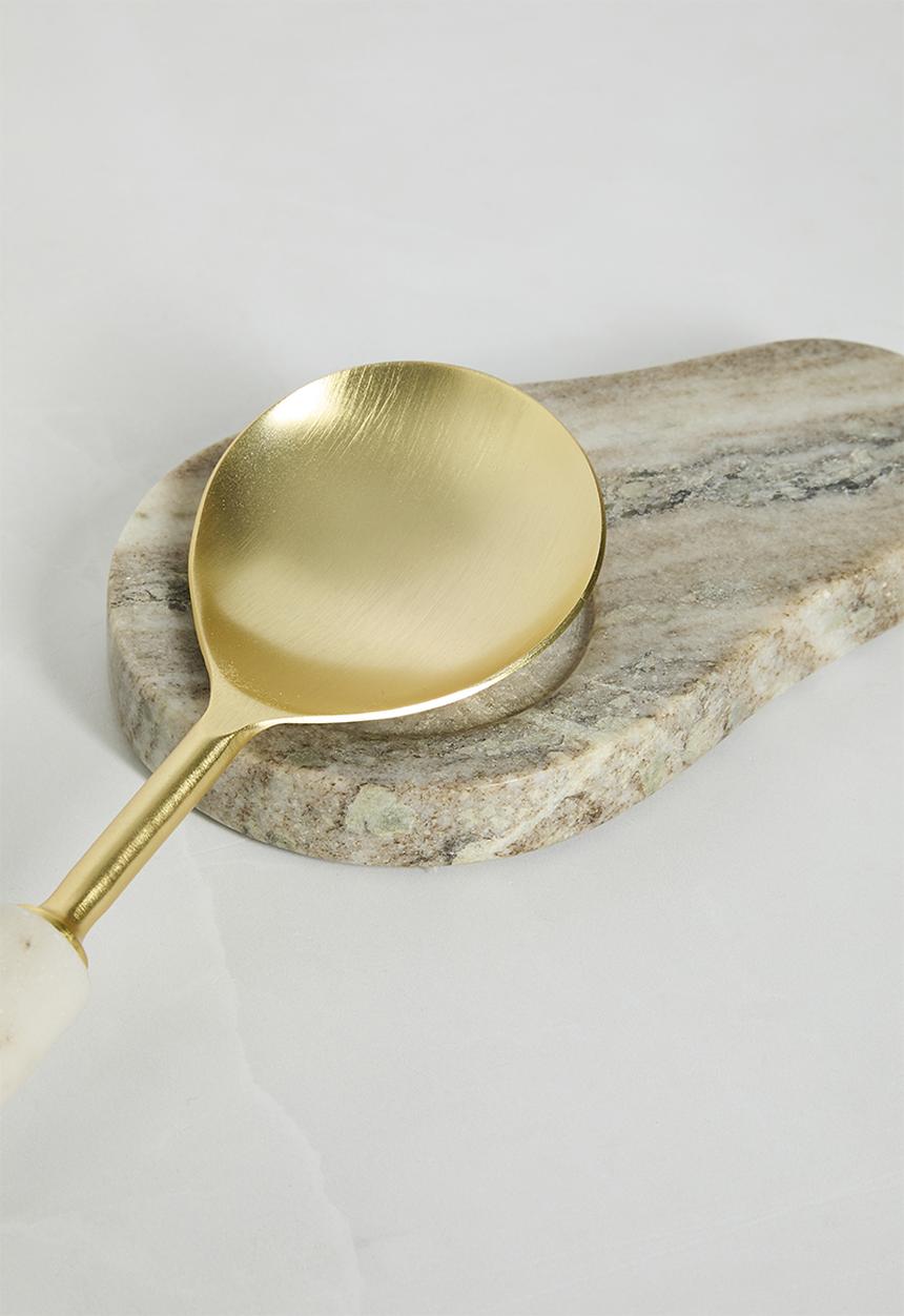 Sixth Floor - Cann marble spoon rest - grey