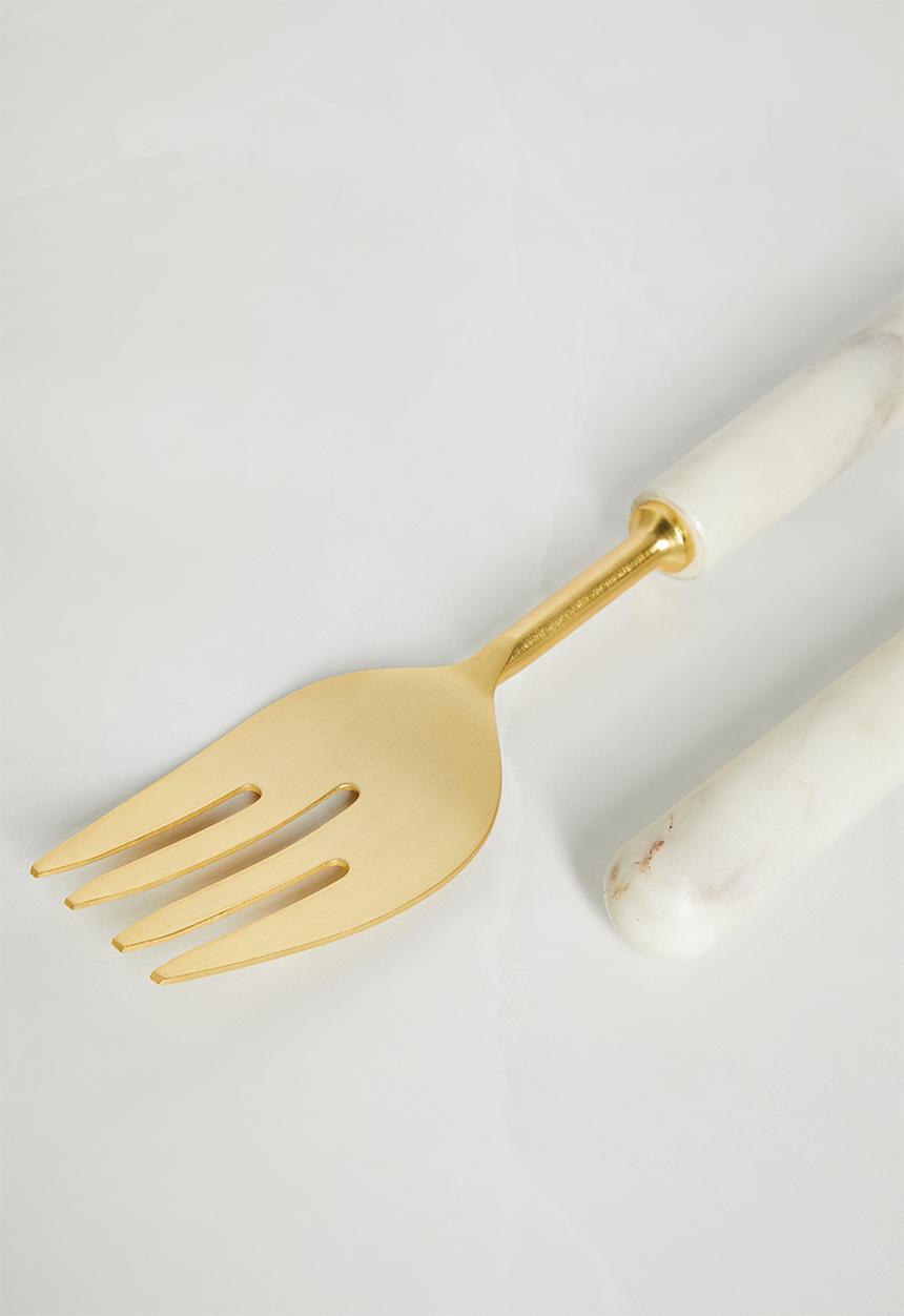 Sixth Floor - Riv serving spoon set of 2 - white