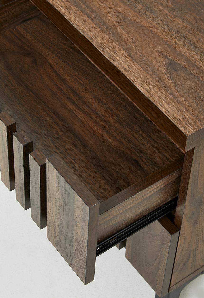 Sixth Floor - Giselle Bedside Table - Walnut
