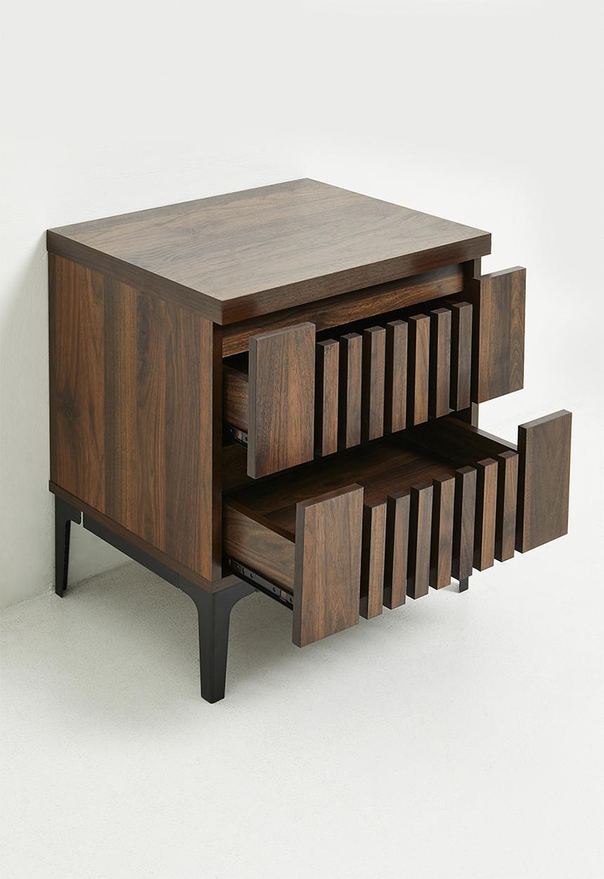 Sixth Floor - Giselle Bedside Table - Walnut