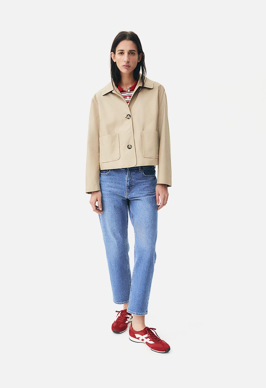 H&M - Collared twill jacket - beige
