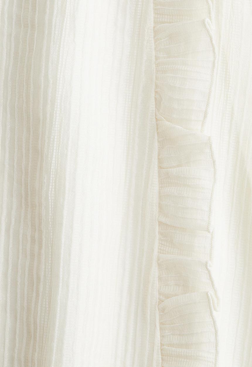 H&M - Frill-detail dress - white