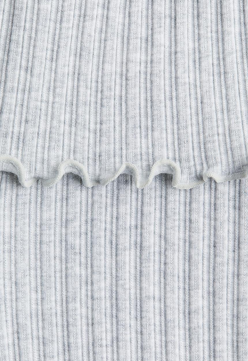 H&M - Flared jersey trousers - light grey