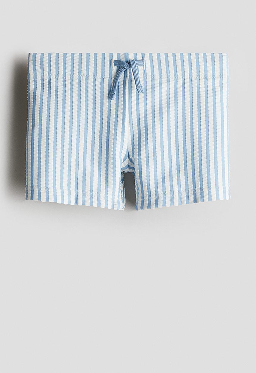 H&M - Swimming trunks - blue & white striped
