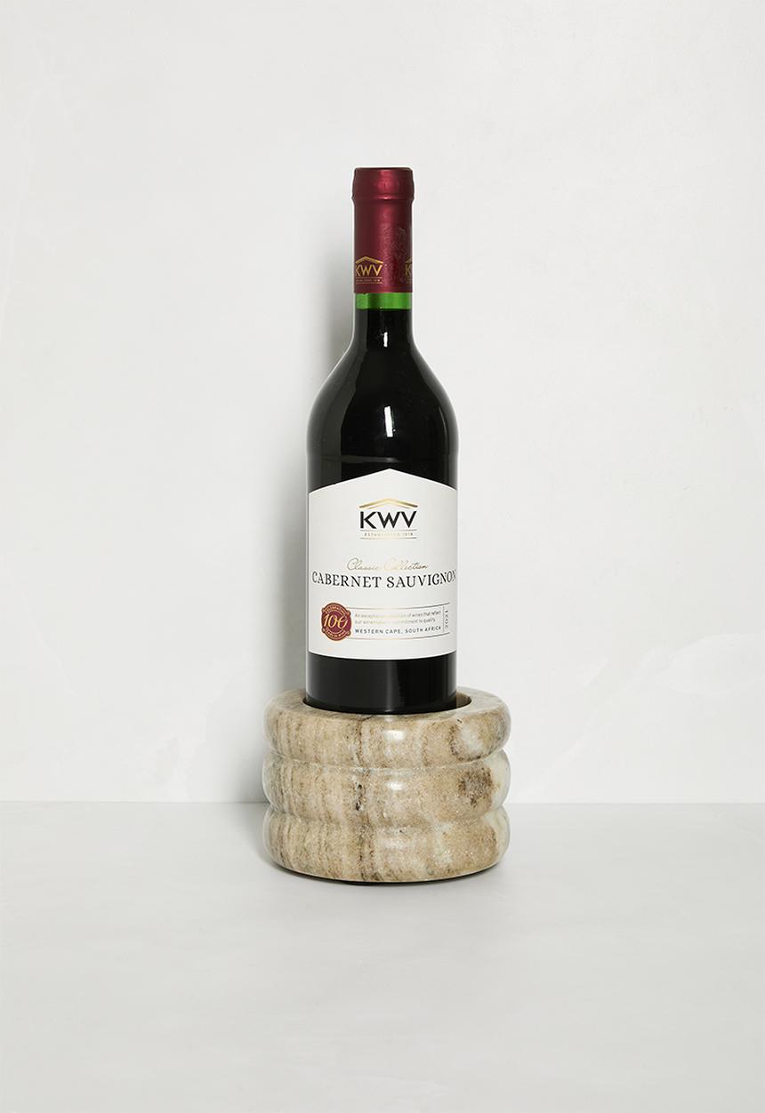 Sixth Floor - Cann marble wine coaster - Natural