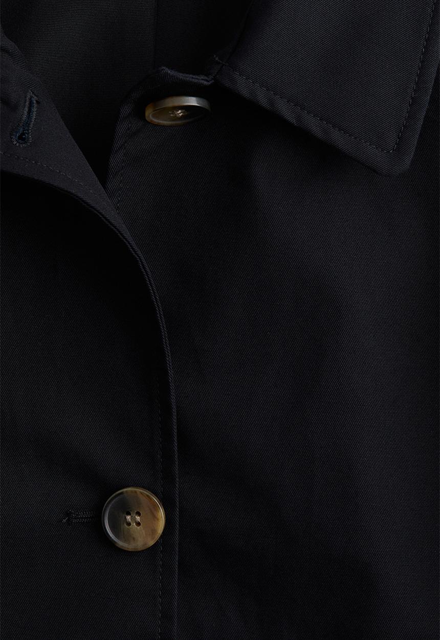 H&M - Collared twill jacket - navy blue