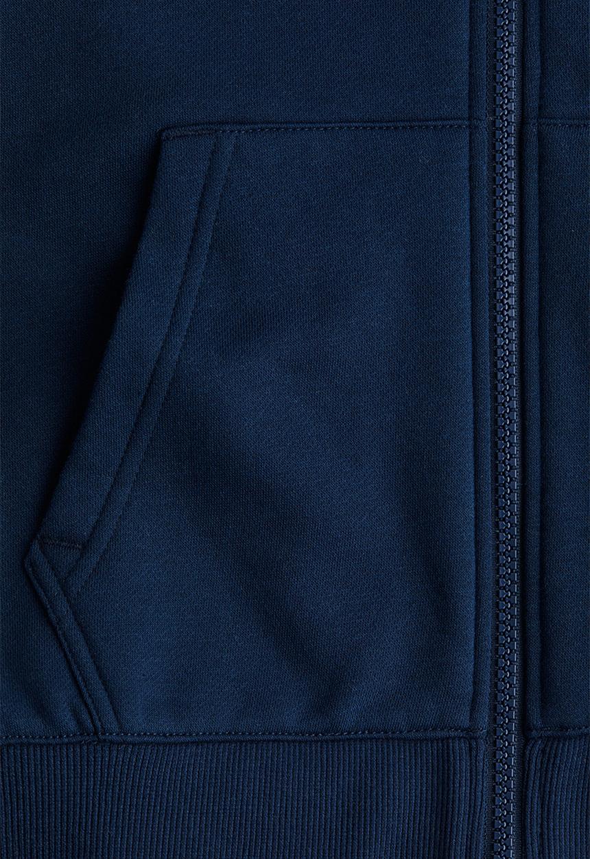 H&M - Zip-through hoodie - navy blue 