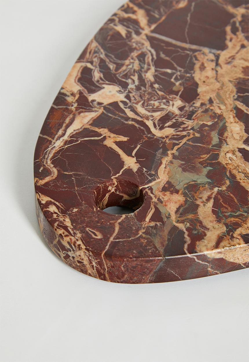 Sixth Floor - Irregular shaped marble platter - Brown