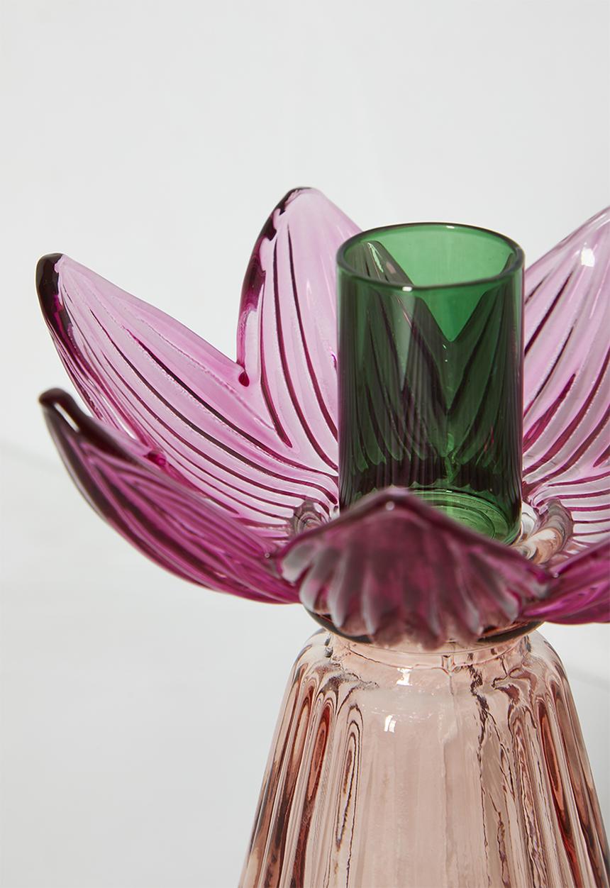 Sixth Floor - Candle Stick Flowers Glass Multi 
