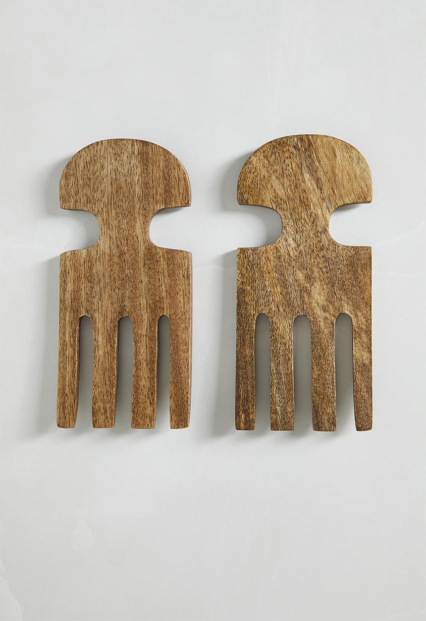 Sixth Floor - Wooden salad forks set of 2 - Natural