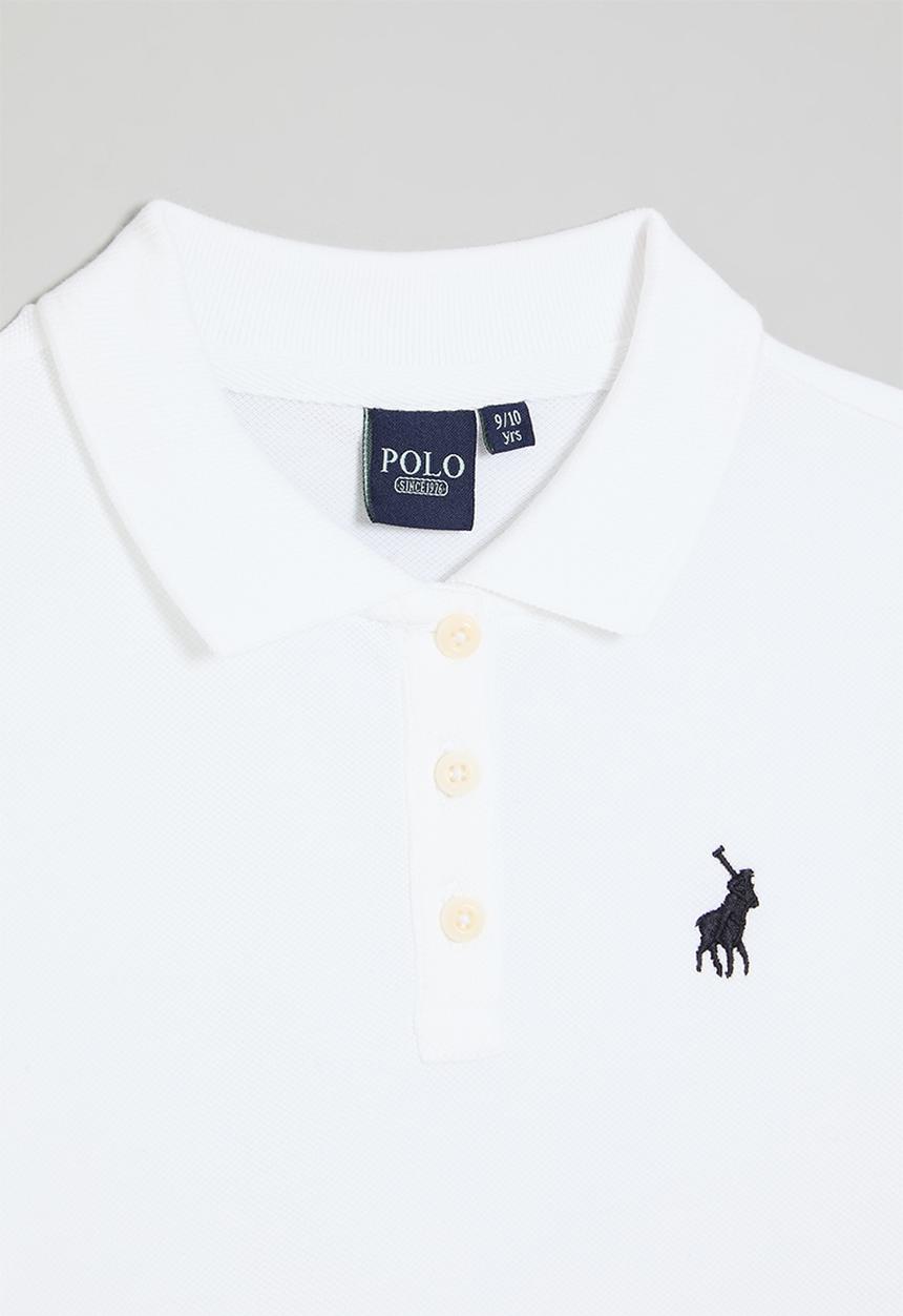 POLO - Core girls nina ss golfer - white