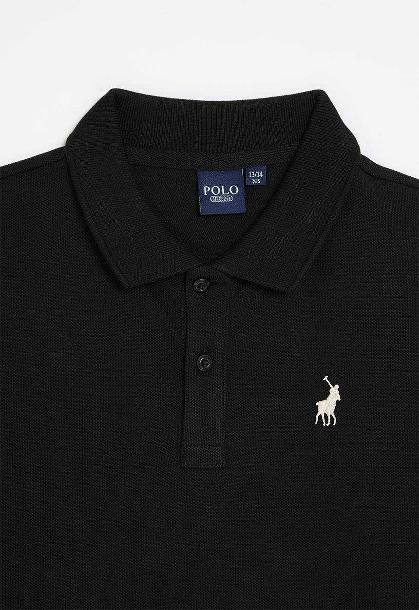 POLO - Core boys austin ss golfer - black