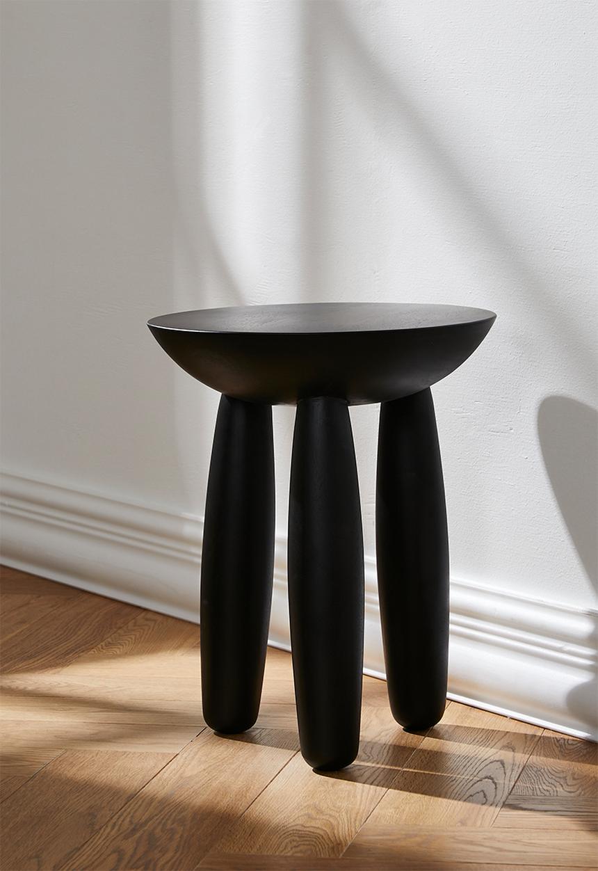 Sixth Floor - Toto Wooden Side Table - Black