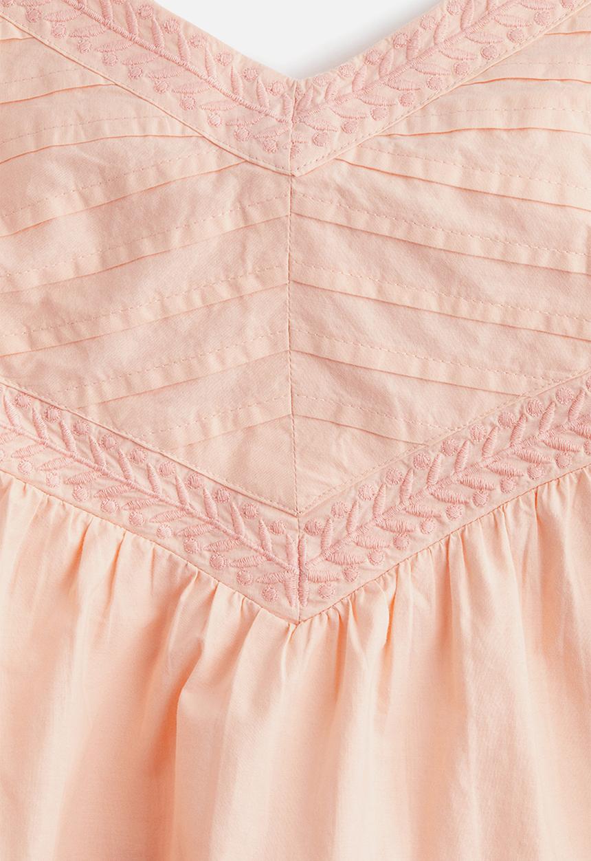H&M - Pintucked strappy top - peach pink