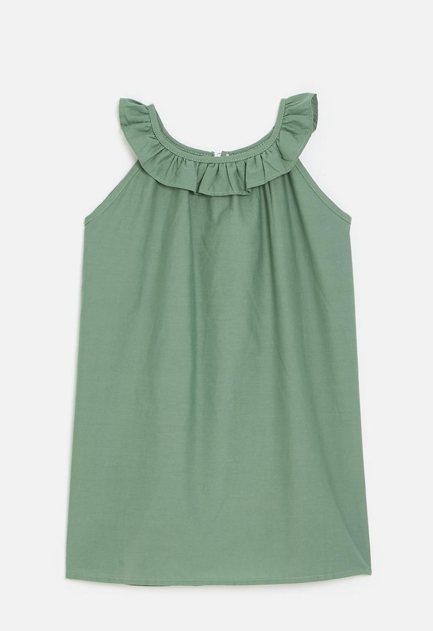 Pop Candy - Sleeveless dress - sage green
