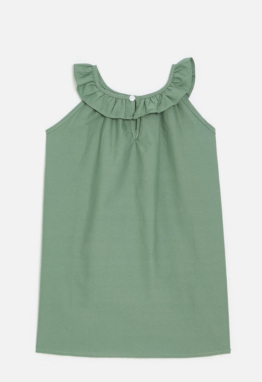Pop Candy - Sleeveless dress - sage green