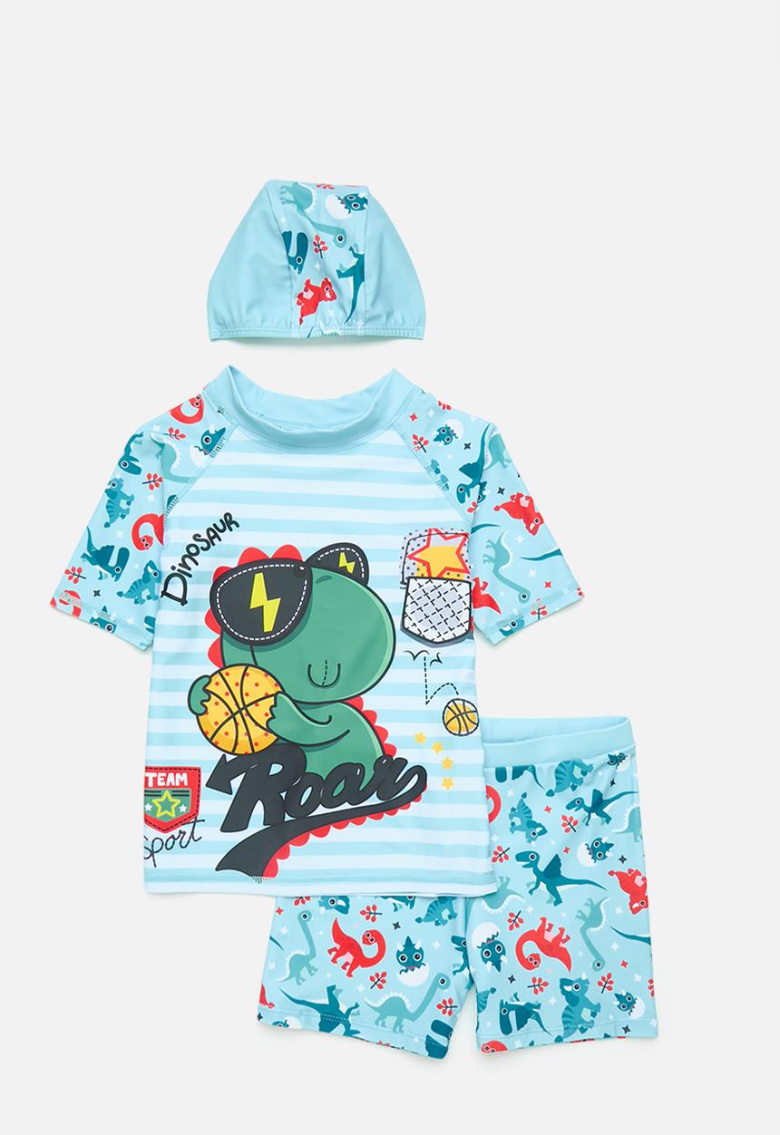 Pop Candy - 3 Piece swimset - sky blue/multi