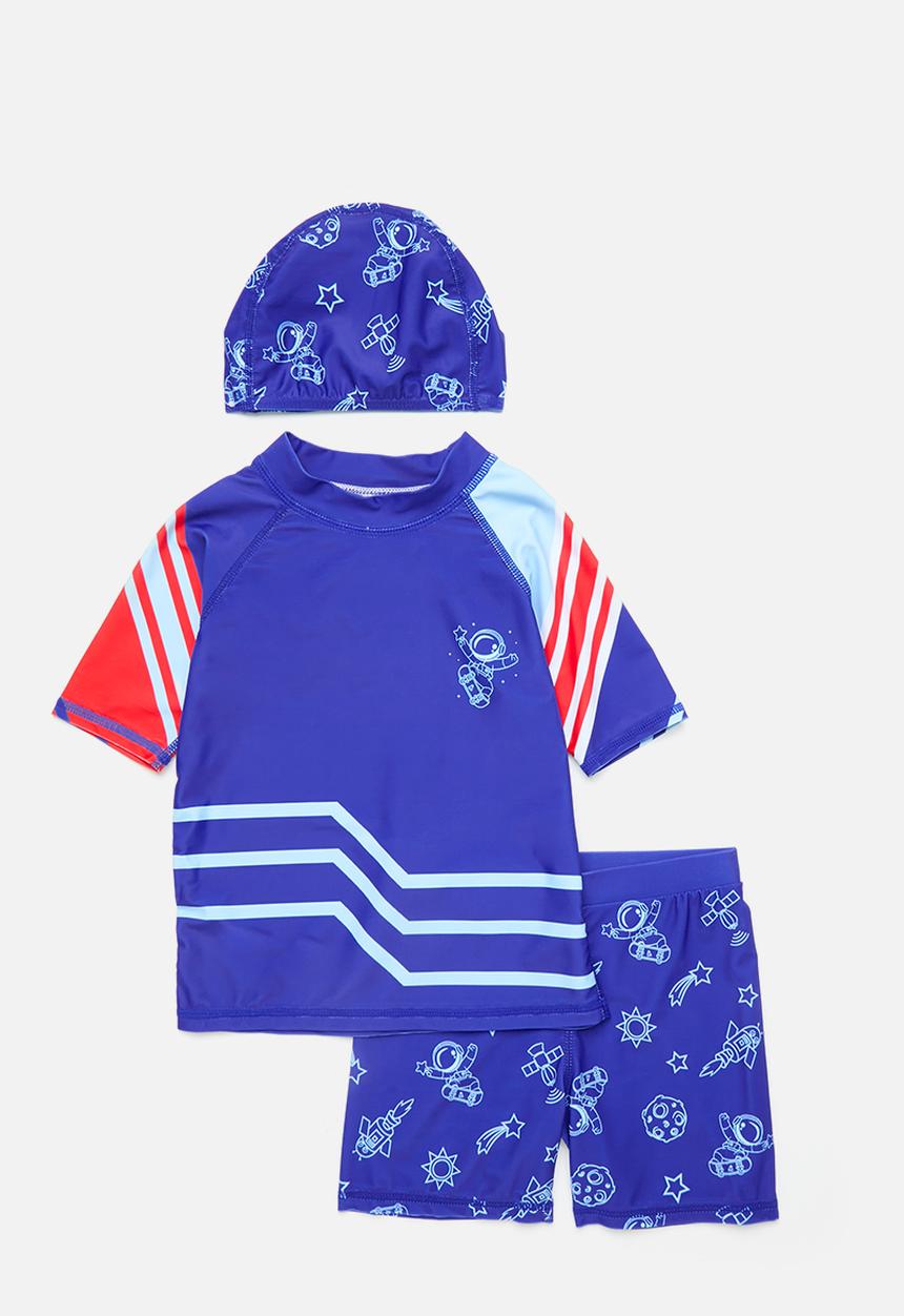 Pop Candy - 3 piece swimset - neon blue